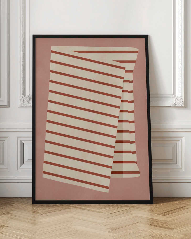 Warm Terracotta Stripes