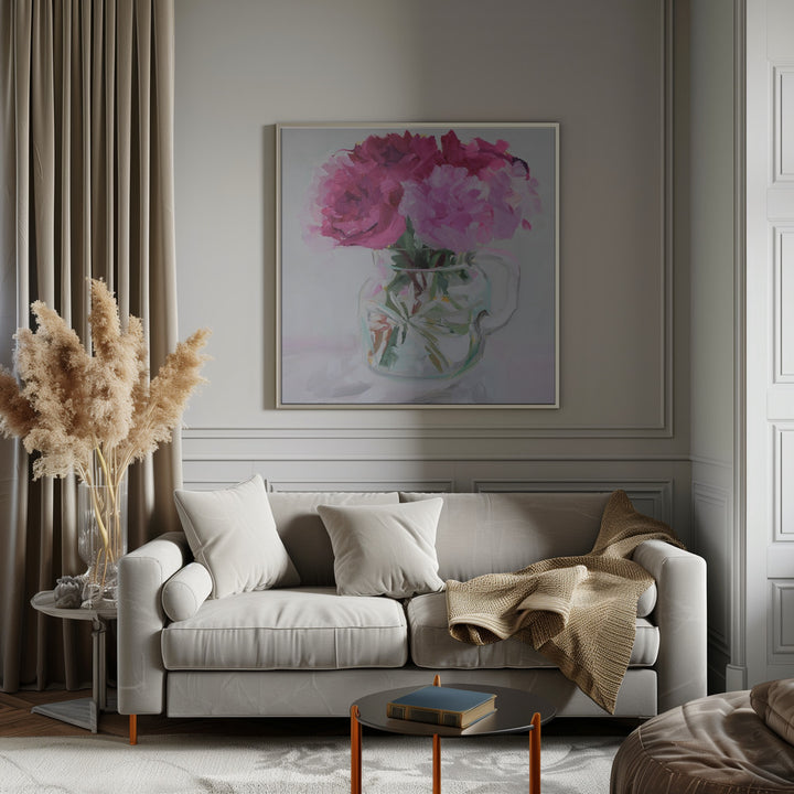 "Pretty In Pink" Framed Textured Wall Art