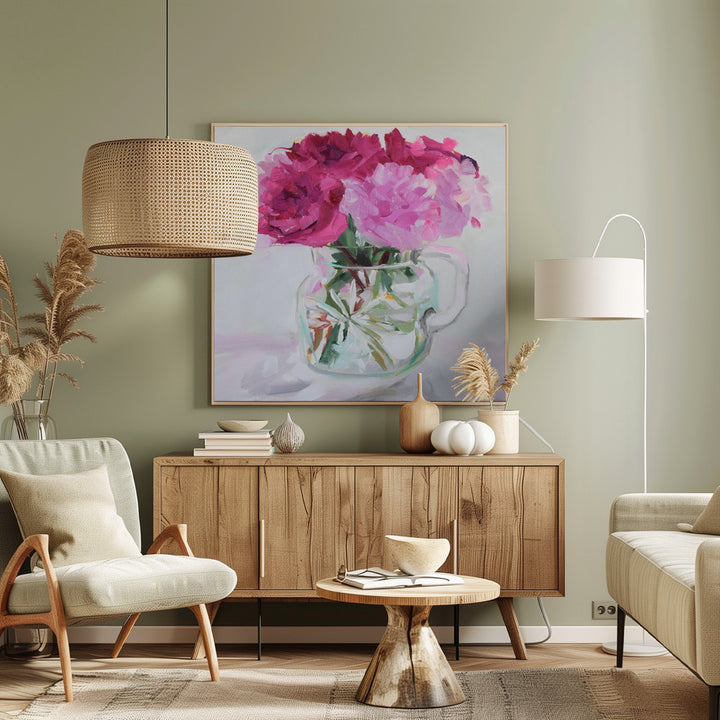 "Pretty In Pink" Framed Textured Wall Art