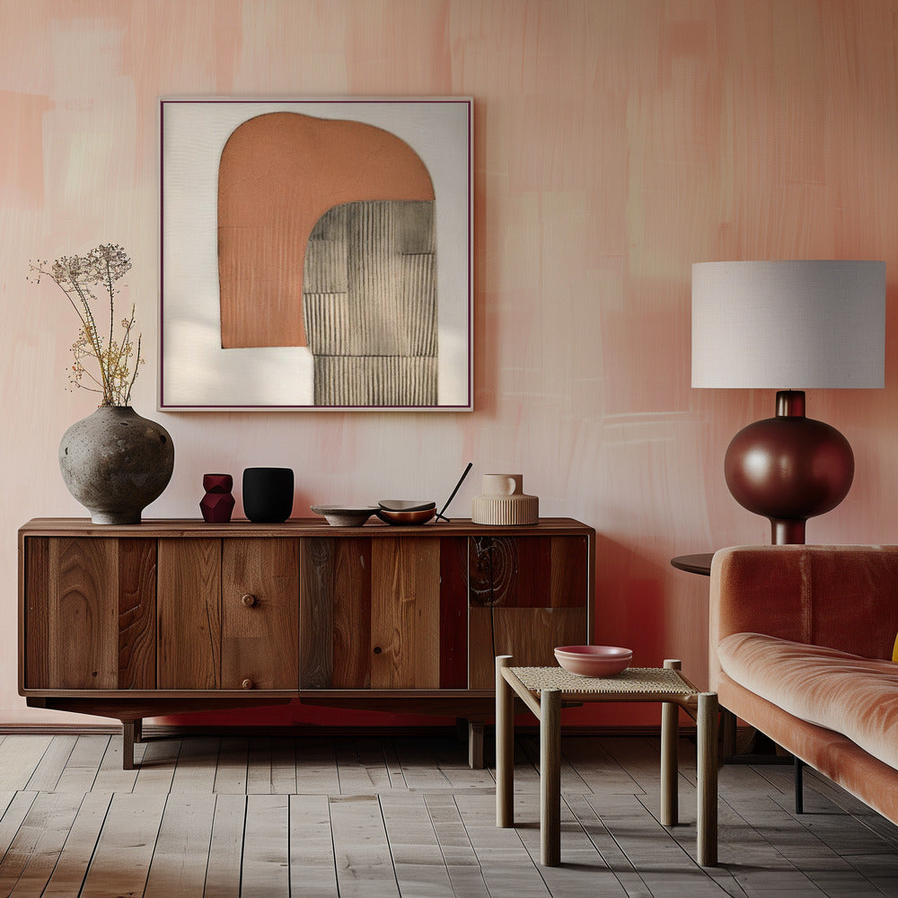 "PlissAa III" Framed Canvas Wall Art by Alma Studio