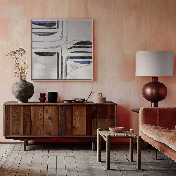 "Balance II" Framed Canvas Wall Art by Alma Studio