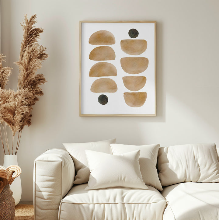 "Geometric Brush" Wall Art