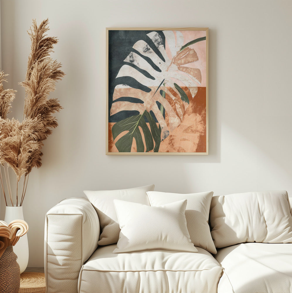 "Into the jungle" Framed Textured Wall Art