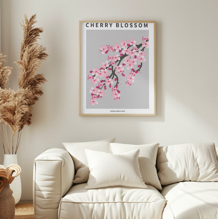 "Cherry blossom" Framed Textured Wall Art