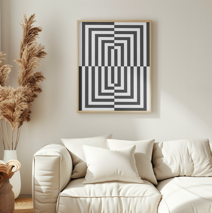 "Black and white lines" Wall Art