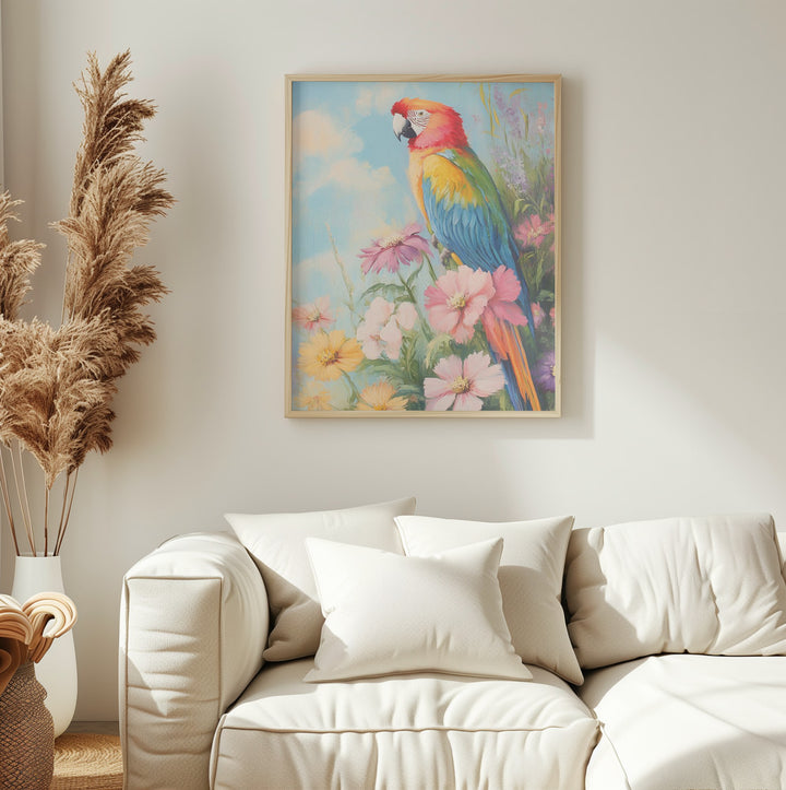 "Colorful Parrot" Wall Art