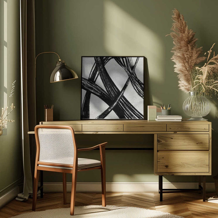 "Quiet Contrast" by Dan Hobday — Abstract Wall Art