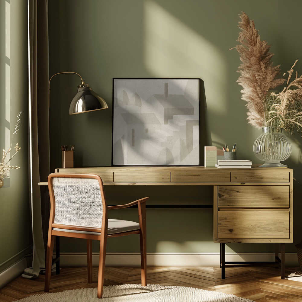 "Subtle Town" by Dan Hobday — Architecture Wall Art
