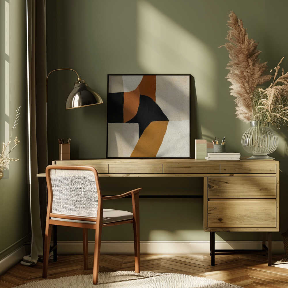 "Warm Abstract Forms" by Dan Hobday — Abstract Wall Art