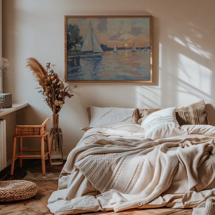 "Sea Sailboats" Wall Art