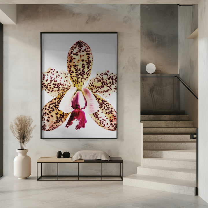 "Pink Lilies" Framed Textured Wall Art