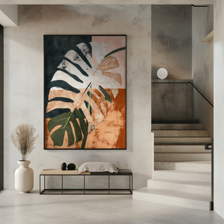 "Into the jungle" Framed Textured Wall Art