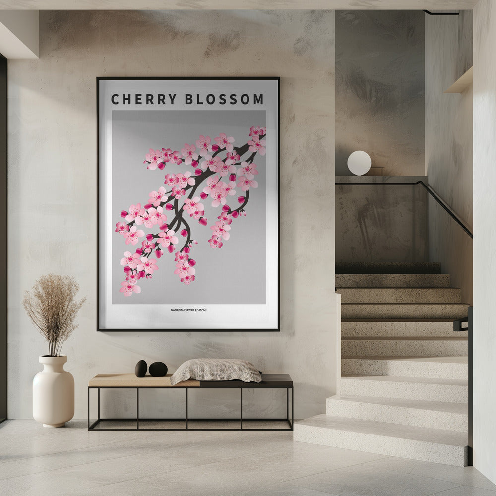 "Cherry blossom" Framed Textured Wall Art