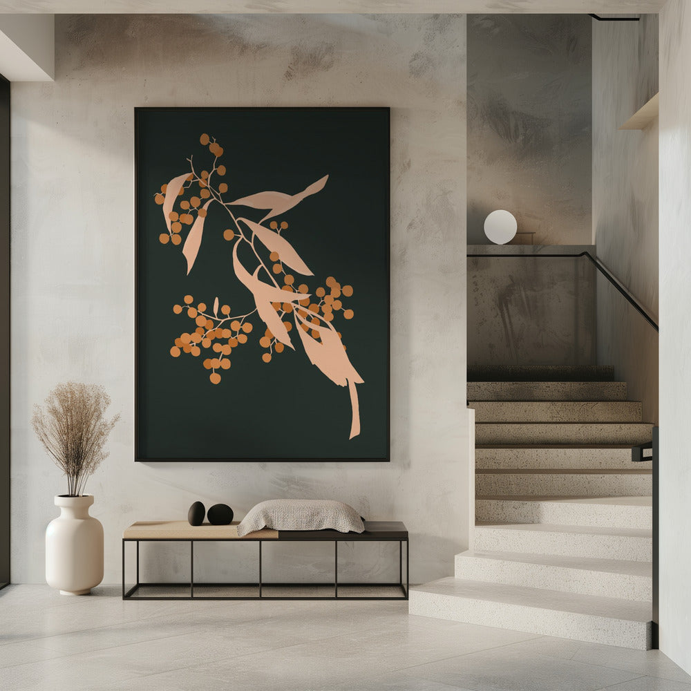 "The Blooming Touch" Framed Textured Wall Art