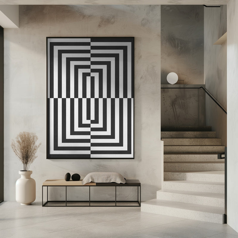 "Black and white lines" Wall Art