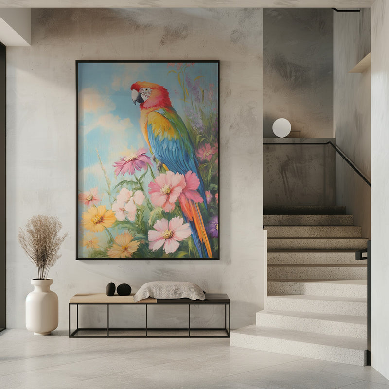 "Colorful Parrot" Wall Art