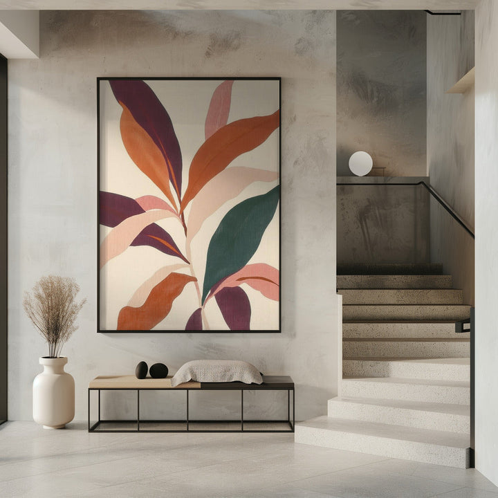 "Abstract Plant" Wall Art ready to hang wall art
