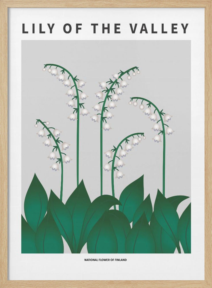 "Lily of the valley" Framed Textured Wall Art