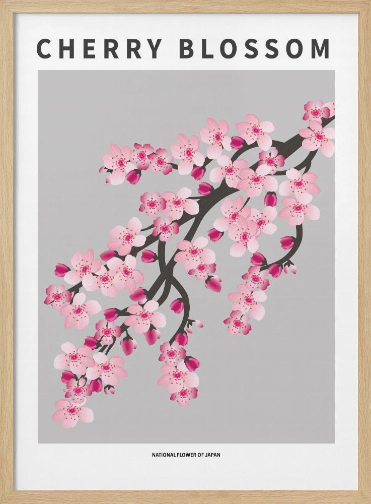 "Cherry blossom" Framed Textured Wall Art