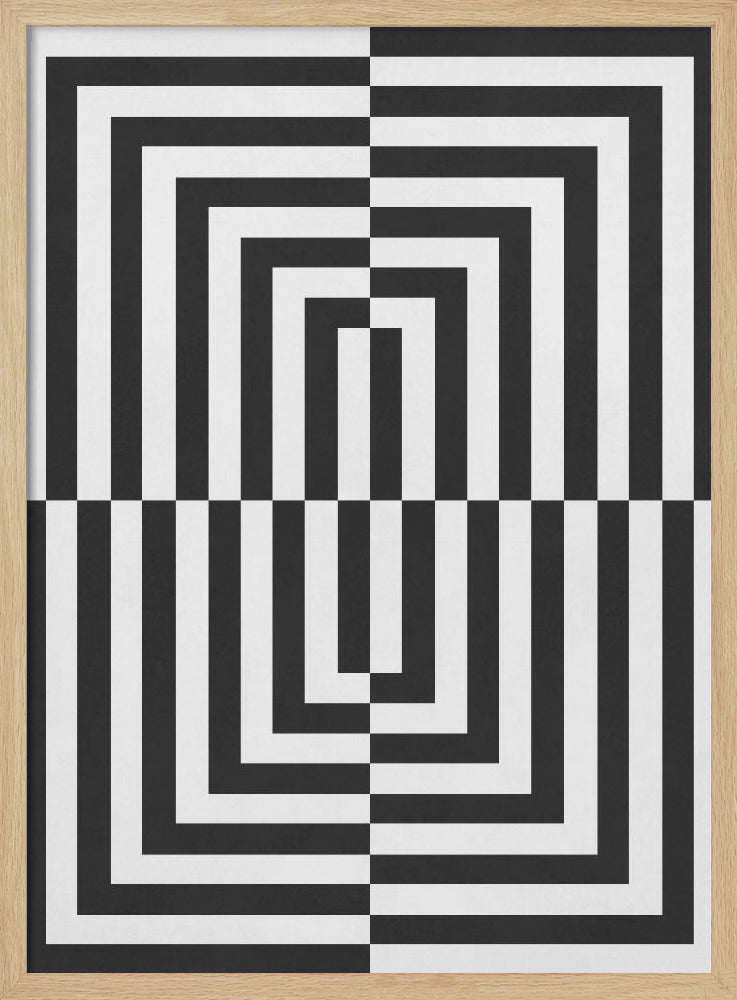 "Black and white lines" Wall Art