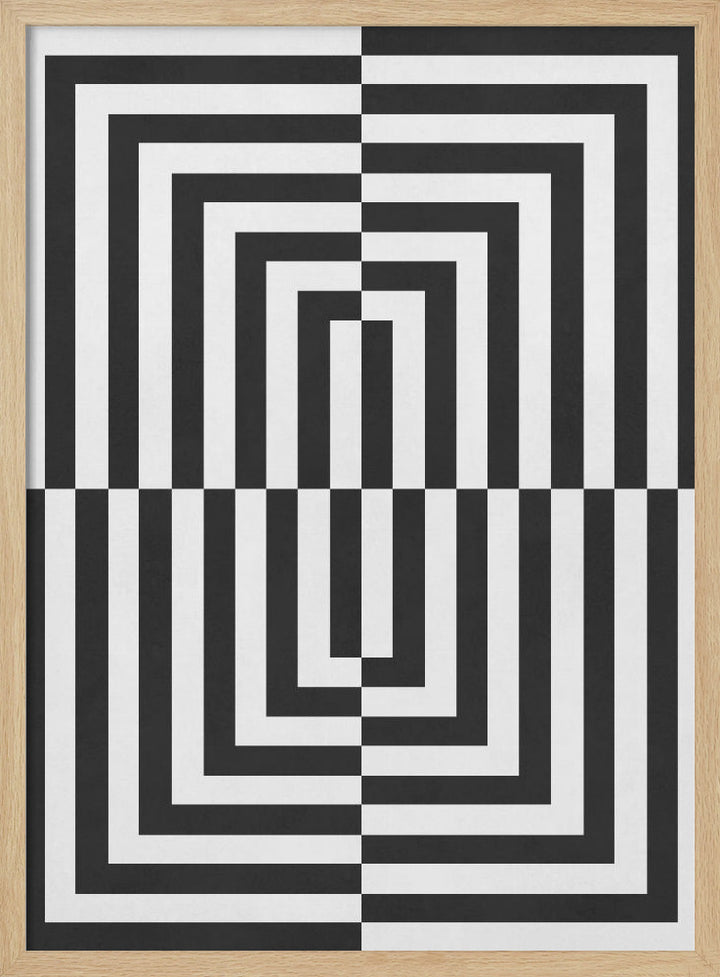 "Black and white lines" Wall Art