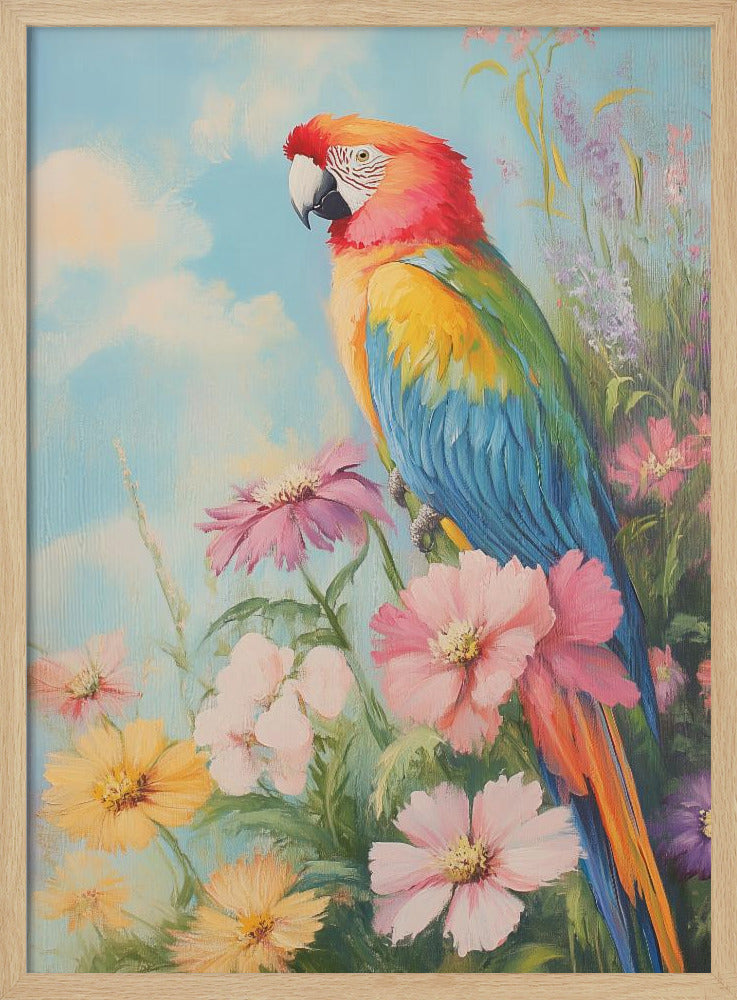 "Colorful Parrot" Wall Art