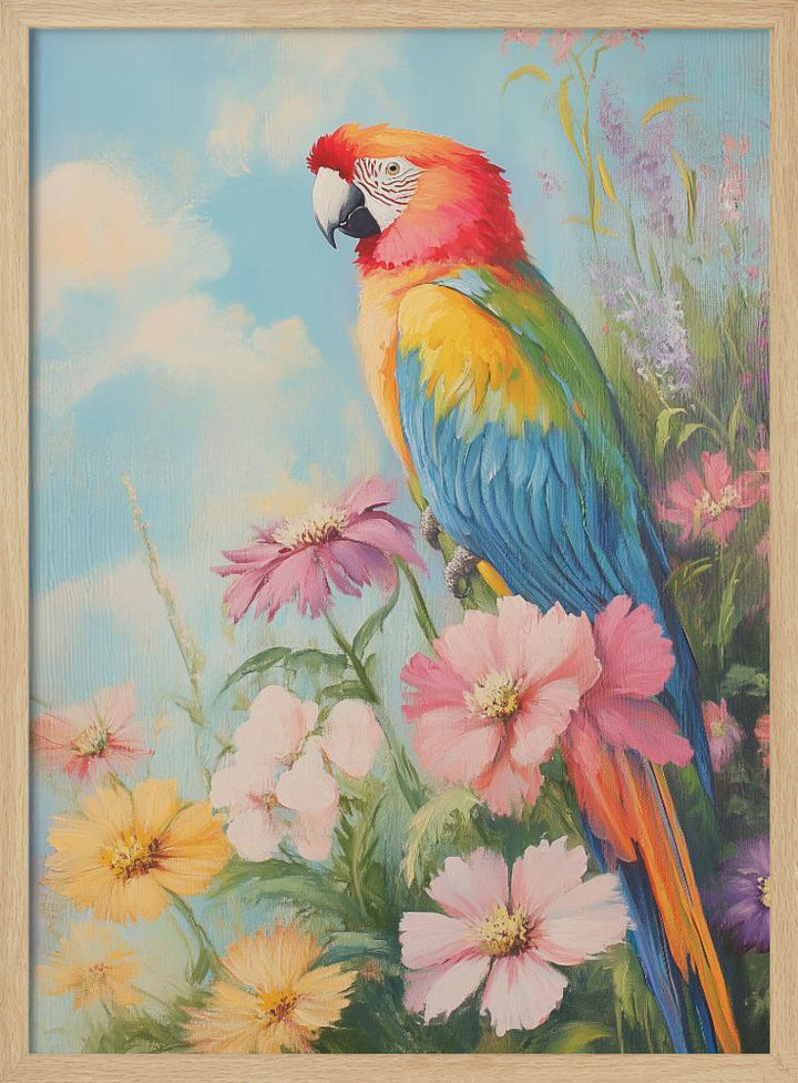 "Colorful Parrot" Wall Art