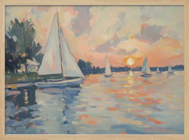 "Sea Sailboats" Wall Art