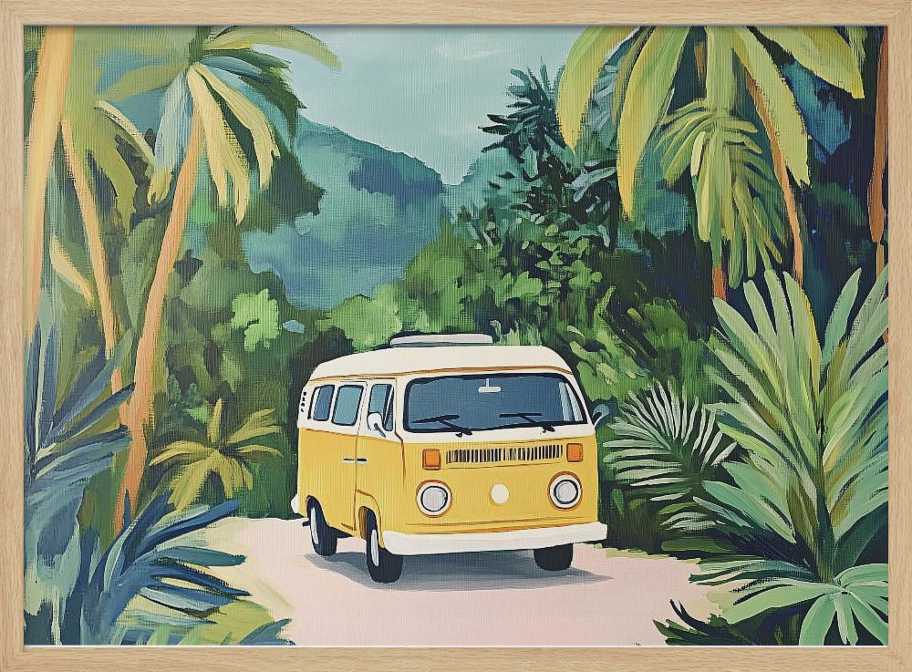 "Vintage Camper Van" Wall Art
