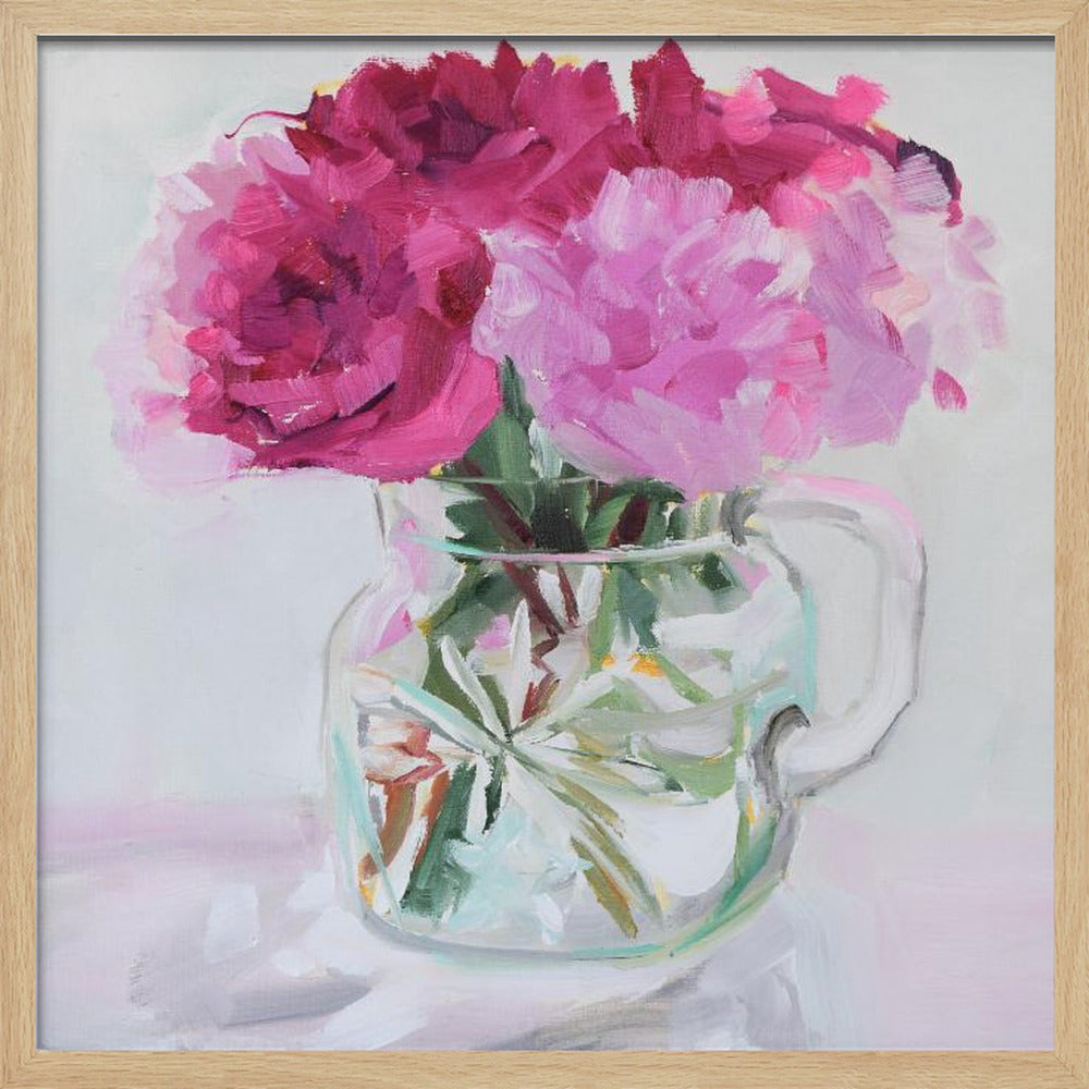 "Pretty In Pink" Framed Textured Wall Art