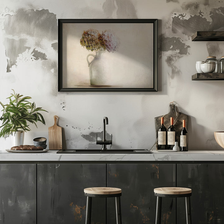 "Dry bouquet" Framed Textured Wall Art