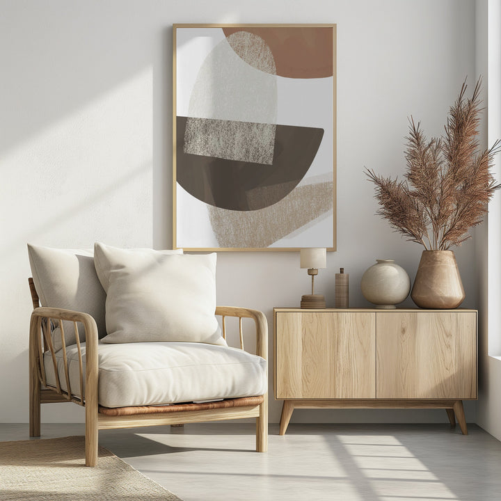 "Earth Tone Geometric" Wall Art