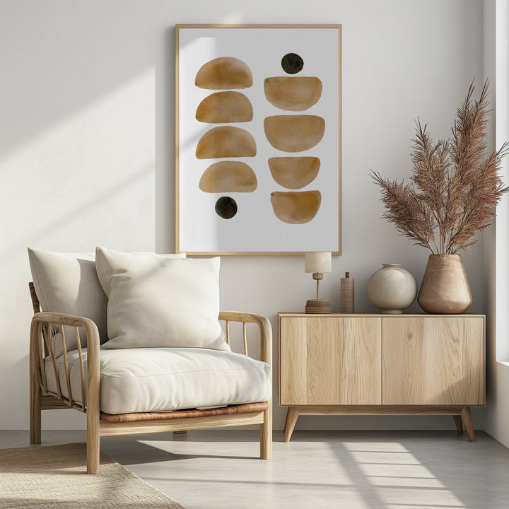 "Geometric Brush" Wall Art