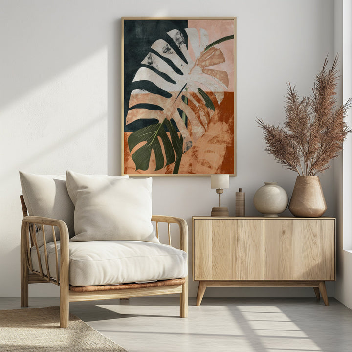 "Into the jungle" Framed Textured Wall Art