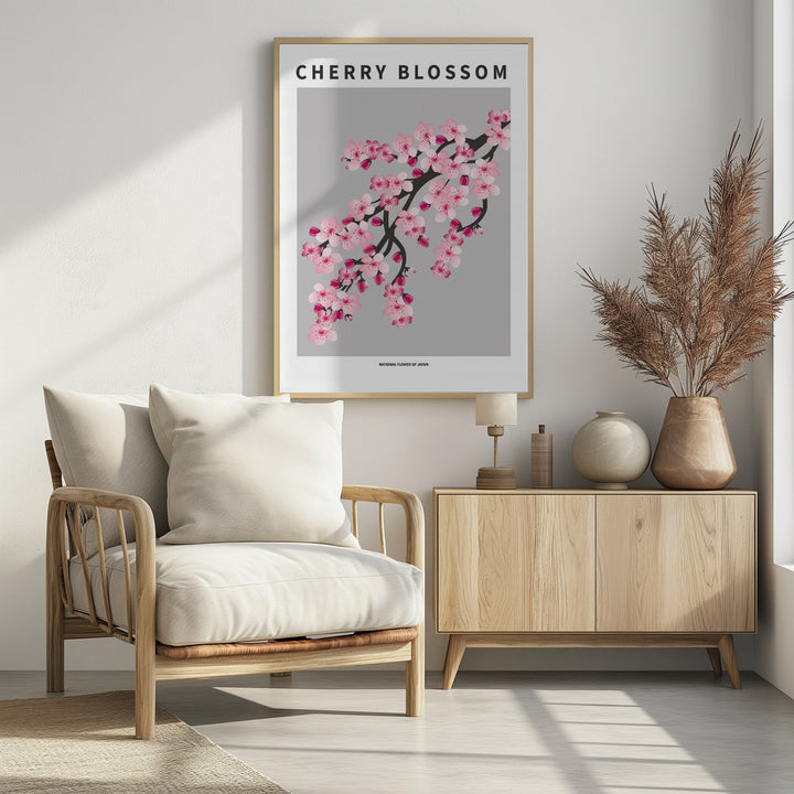 "Cherry blossom" Framed Textured Wall Art