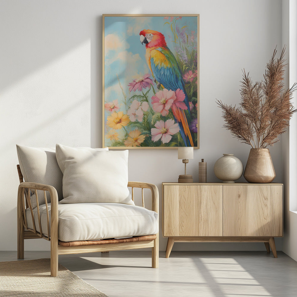 "Colorful Parrot" Wall Art