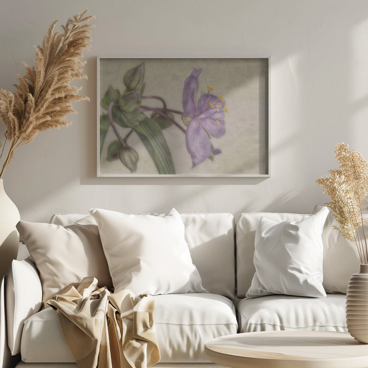 "Purple Flower" Framed Textured Wall Art