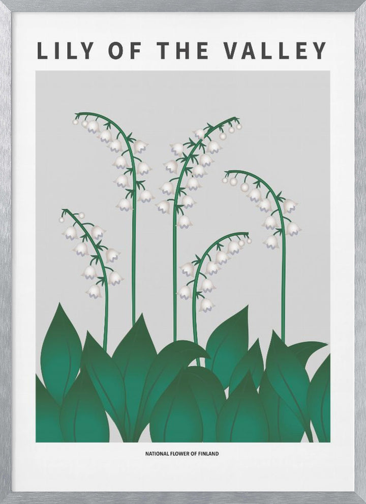 "Lily of the valley" Framed Textured Wall Art