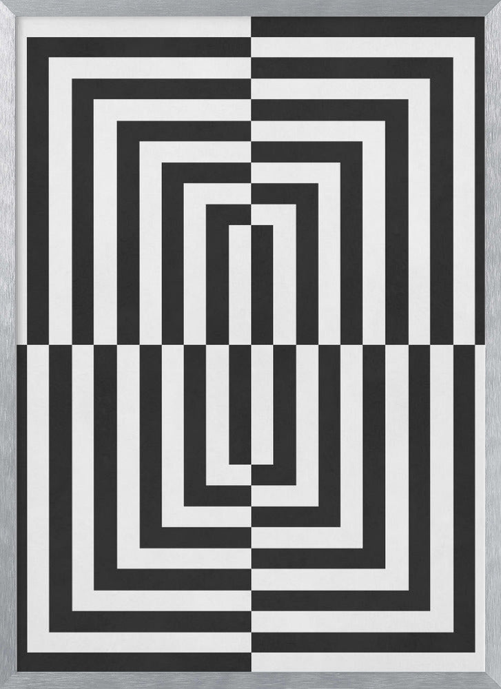 "Black and white lines" Wall Art