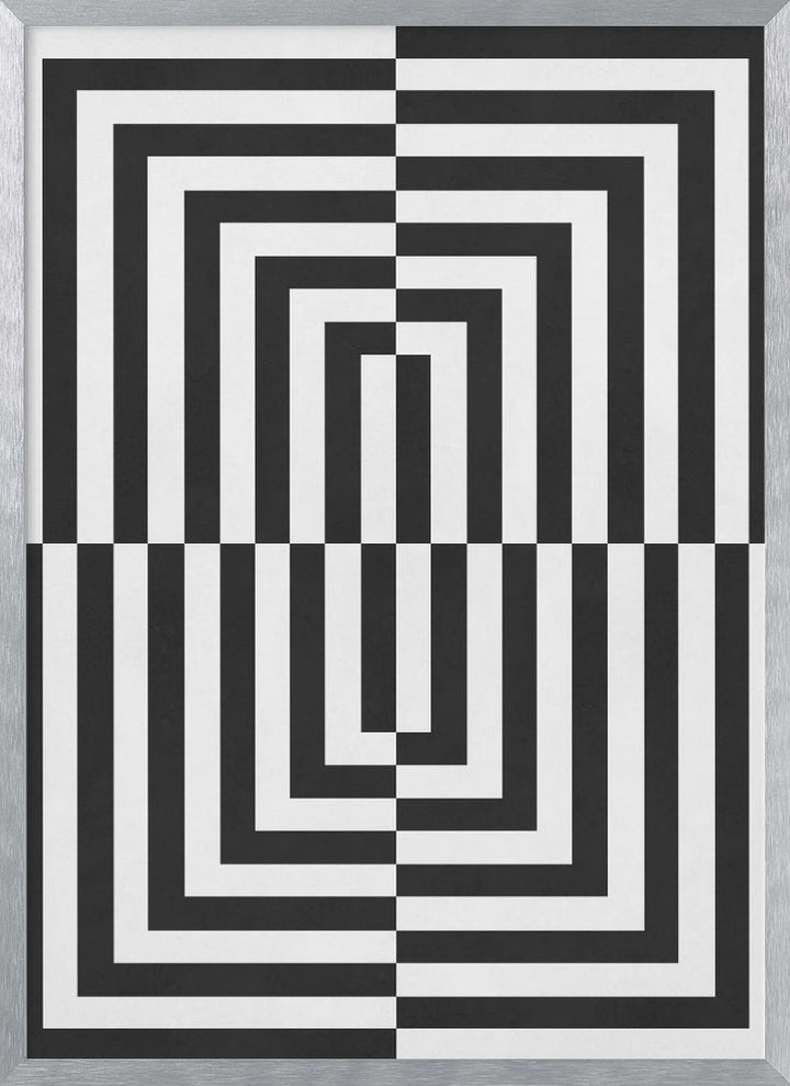 "Black and white lines" Wall Art