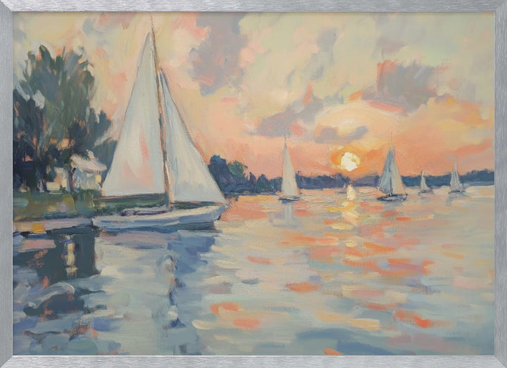 "Sea Sailboats" Wall Art