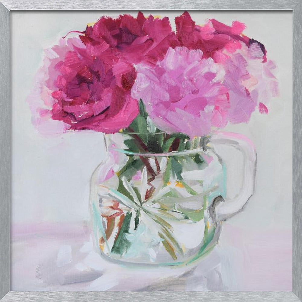 "Pretty In Pink" Framed Textured Wall Art