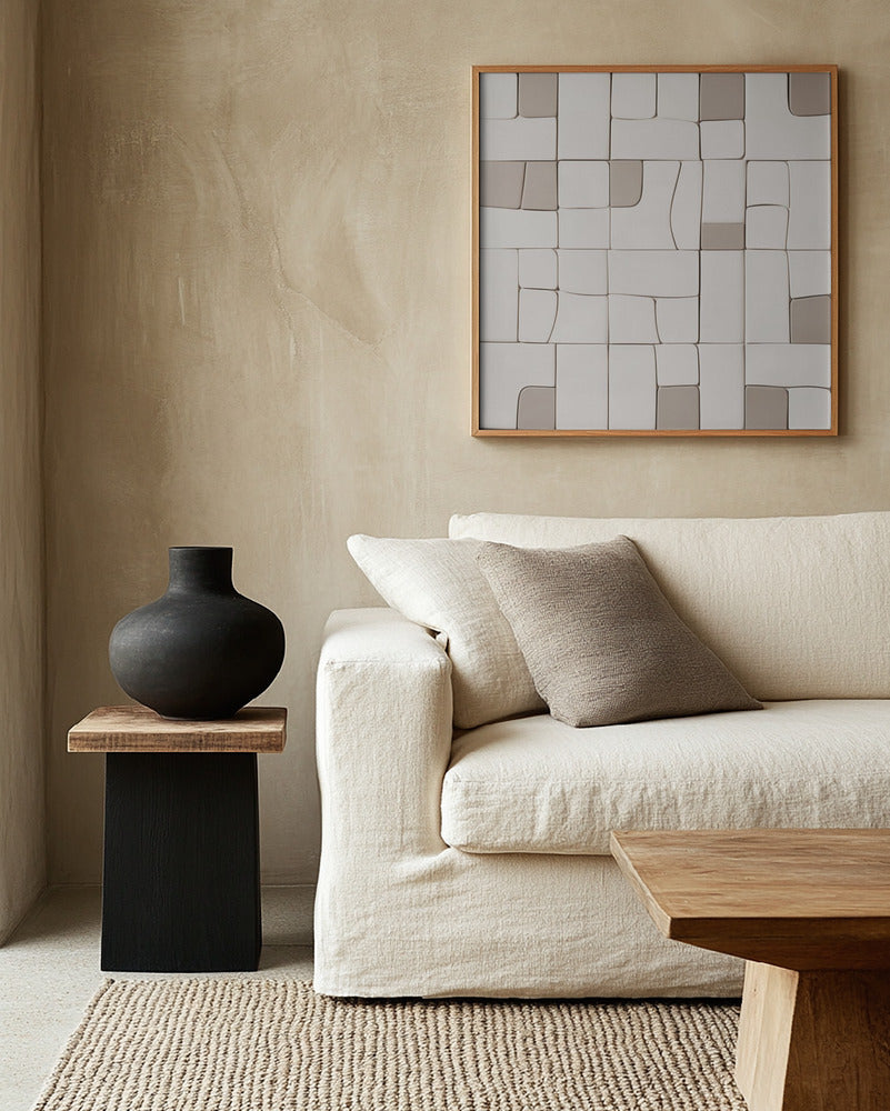 "Pieces VI" Framed Canvas Wall Art by Alma Studio