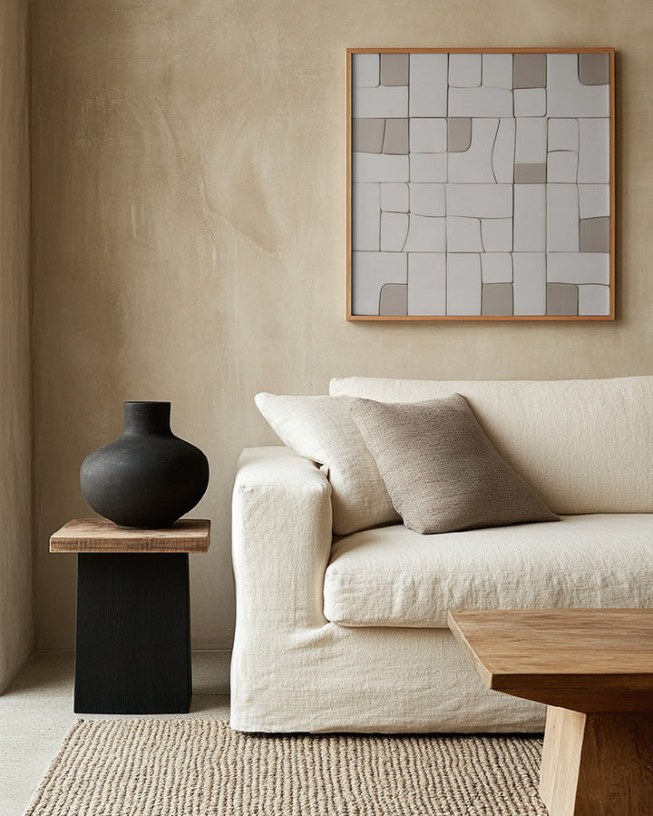 "Pieces VI" Framed Canvas Wall Art by Alma Studio