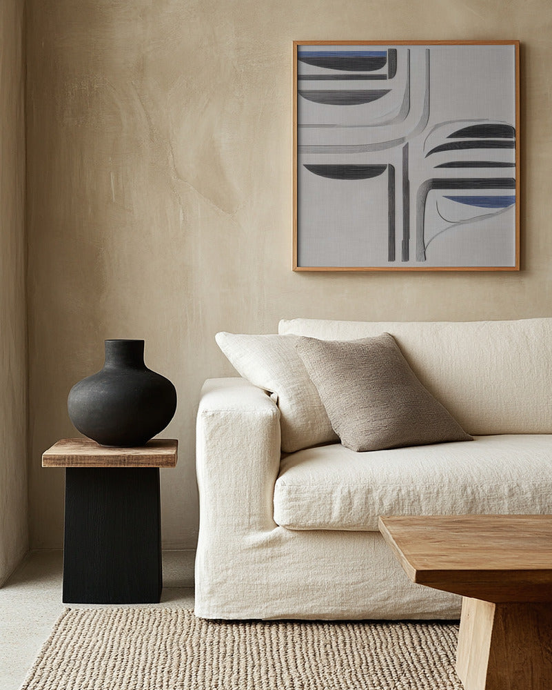 "Balance II" Framed Canvas Wall Art by Alma Studio