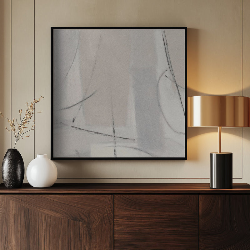 "Gestual #9" Framed Canvas Wall Art by Alma Studio