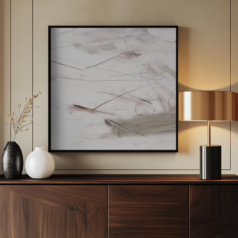 "Fragmented #1" Framed Canvas Wall Art by Alma Studio