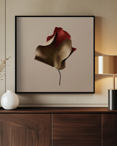 "Metallic flora nAo3 " Framed Canvas Wall Art by Alma Studio