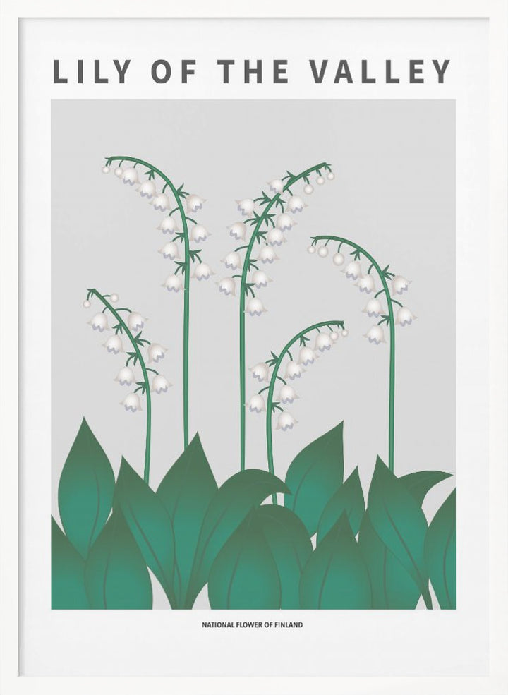 "Lily of the valley" Framed Textured Wall Art
