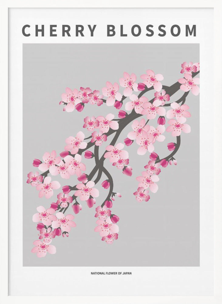 "Cherry blossom" Framed Textured Wall Art